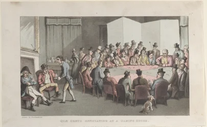 Quae Genus oficiando en una casa de juegos, de La historia de Johnny Quae Gen, 1 de noviembre de 1821