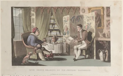 Quae Genus leyendo a Sir Jeffery Gourmand, de La Historia de Johnny Quae Genu, 1 de marzo de 1822