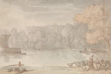 Paisaje fluvial (¿El Támesis en Eton)