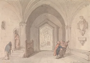 Escena en un monasterio