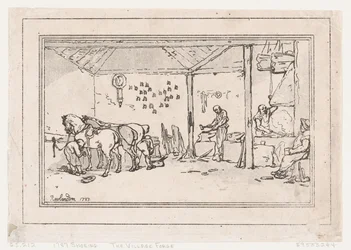 Herrando: La fragua del pueblo, una tienda de herrero, 1787