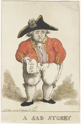 Caricatura del contralmirante batavo Samuel Story, 1799