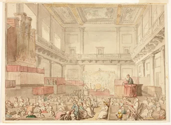 Estudio para la Capilla Real, Whitehall, de Microcosm of London