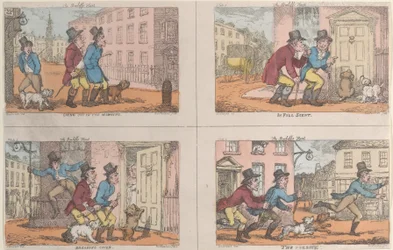 La caza del alguacil: saliendo por la mañana, en pleno aroma, rompiendo la cobertura, 1809