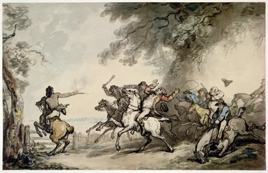 La caza del bandolero, c.1790