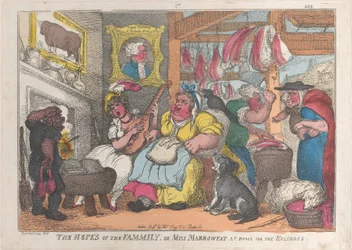Las esperanzas de la familia, o la señorita Marrowfat en casa por las vacaciones, 1809-13