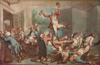 La cena de caza, c1780-1825