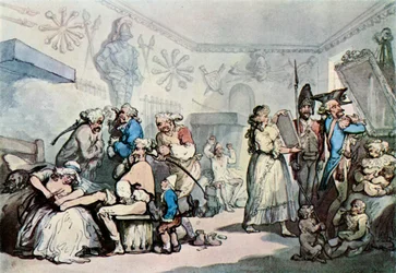El interior de un cuartel francés, 1787, 1929