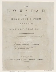 La Lousiad por Peter Pindar, Frontispicio