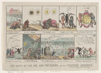 Los amores del zorro y el tejón, o la boda de la coalición, 7 de enero de 1784