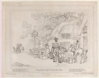 El caballo de posta de La vida de un caballo de carreras, o El corredor de alta casta, 20 de julio de 1789
