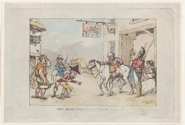 La producción de una casa de postas, 1808