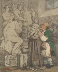 El escultor [Preparativos para la Academia, el viejo Joseph Nollekens y su Venus], ca. 1800
