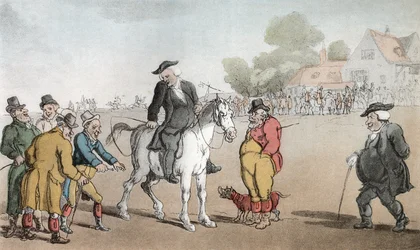 El vicario vendiendo su caballo, ilustración de 