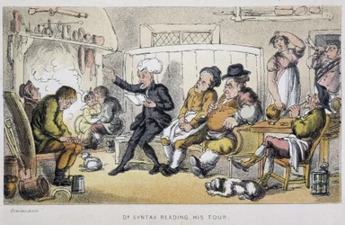 El doctor leyendo en un velorio - en "Doctor Syntax