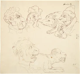Tres caricaturas