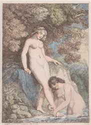 Dos Ninfas Bañándose, Una Lavando el Pie de la Otra, 20 de mayo de 1799