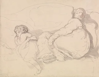 Dos figuras dormidas