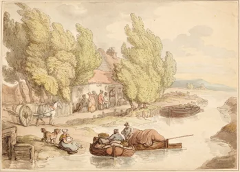 Pueblo en el río