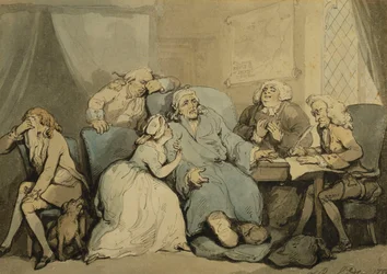 Escribiendo el testamento, 1786