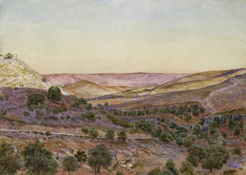 Las colinas de Moab y el valle de Hinnom, 1854
