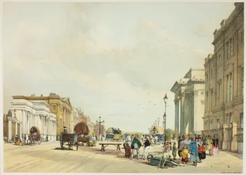 Hyde Park Corner, placa quince de Vistas originales de Londres tal como es