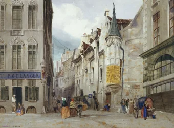 El cruce de las calles Bailleul y Jean Tison, actual I distrito, París