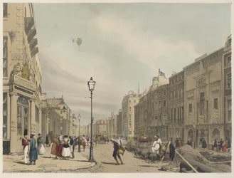 Londres tal como es: Piccadilly, mirando hacia el este hacia la ciudad
