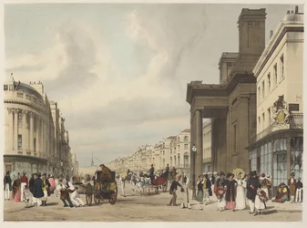 Londres como es: Regent Street, mirando hacia el Cuadrante