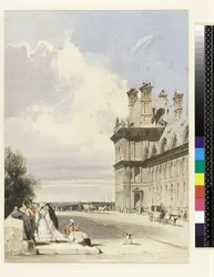 Pabellón de Flore, Tuileries, París, c.1829