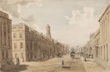 Regent Street, mirando hacia Piccadilly desde Waterloo Place