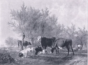 Paisaje con ganado, de The Magazine of Art 1893, Cassell and Company