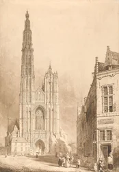 Vista de la catedral de Amberes