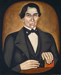 Retrato de un hombre, c.1845 (óleo sobre lienzo)