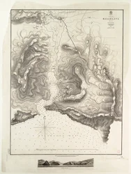 Bahía de Balaklava, mar Negro, levantada por el comandante Spratt del HMSV 