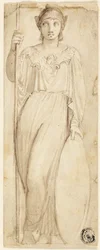 Atenea, o Britannia identificada como Atenea