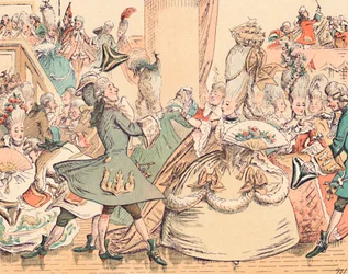 Un baile de corte en el siglo XVIII, c1884