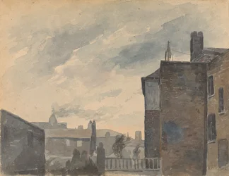 Escena urbana con edificios