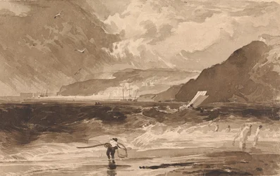 Lyme Regis, Dorsetshire, una borrasca
