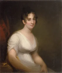 Sally Etting, joven mujer a la moda romana - Pintura de Thomas Sully