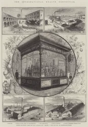 La Exposición Internacional de Salud, Provisiones Enlatadas, Raciones del Ejército y la Marina, etc., Messers J Moir y Son, 148, Leadenhall-Street