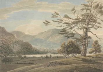Paisaje: Árboles, lagos y montañas, Distrito de los Lagos