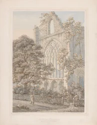 Ventana oeste de la abadía de Tintern