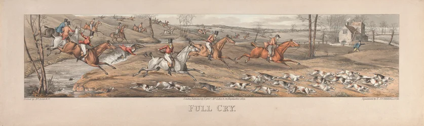 Un juego de cuatro: Full Cry. Londres, pub. por Thos. McLean, 1824