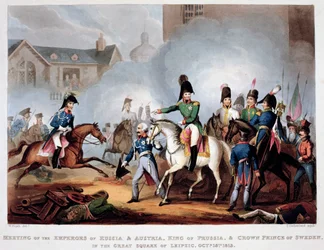 Los comandantes aliados en Leipzig, 1813-1815