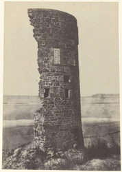 Torre alcanzada por un rayo, bahía de Saint-Ouen,1854 (foto)