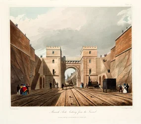 Arco morisco, visto desde el túnel, 1831
