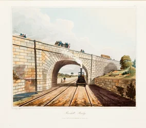 Puente Rainhill, Chat Moss, cerca de Liverpool, 1831