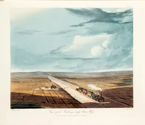 Puente de Rainhill, Chat Moss, cerca de Liverpool, 1831