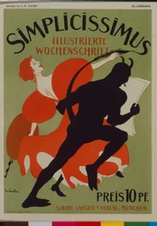 Cartel publicitario de Simplicissimus